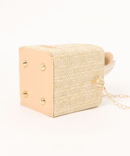 CELEN（セレン）の「2WAY スクエアパールハンドルバッグ ショルダーバッグ（ショルダーバッグ・レディース・ブラウン/ベージュ・FREE）」の7枚目の写真