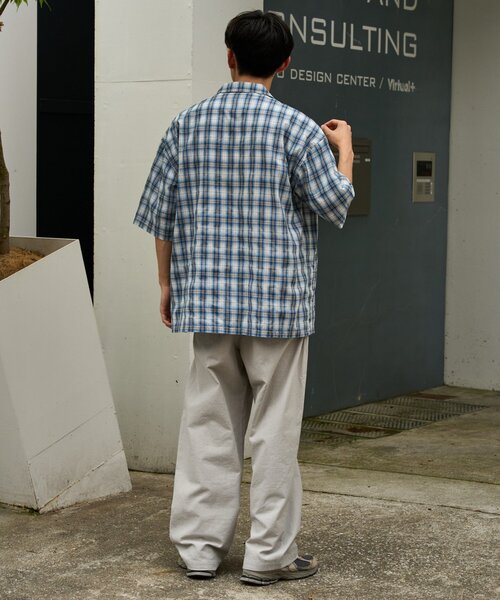 CIAOPANIC TYPY（チャオパニックティピー）の「【ユニセックスで着れる】コットンリネンカバーオールシャツ（シャツ/ブラウス・メンズ・ブラック/ブルー/ベージュ/ネイビー・LARGE/MEDIUM）」の22枚目の写真