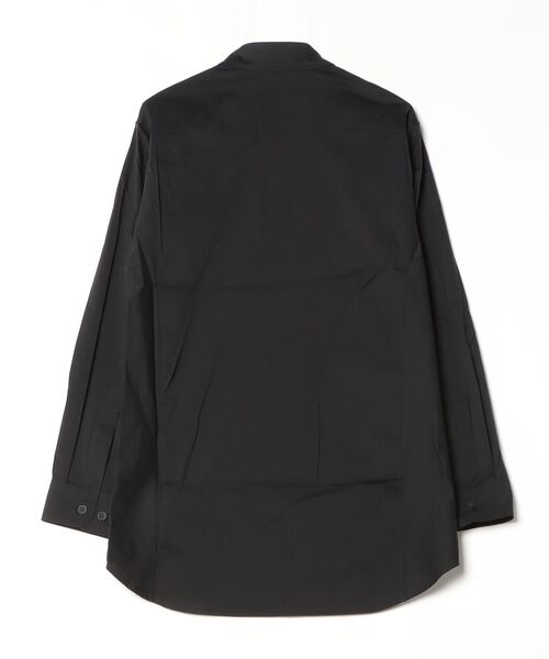 ワイズ】ダブルブレスト コットン 長袖シャツ 日本製 ブラック 3サイズ