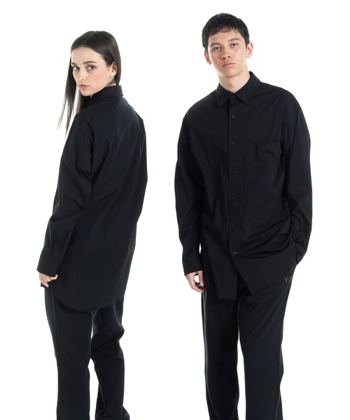 Y-3 ワイスリー　長袖シャツ ブラック Y-3 SPORTY COTTON SHIRT（シャツ/ブラウス）｜Y-3（ワイスリー