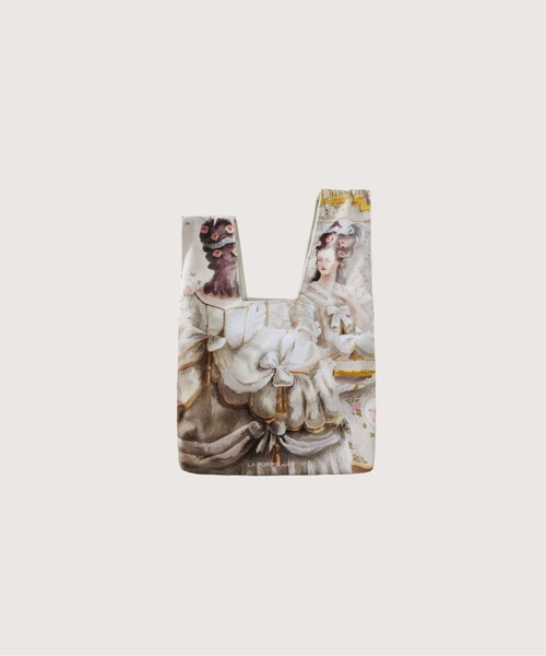 LA POMME petit(ラポミ・プチ)の「LA POMME petit Velvet Stroke Wrist Bag(ハンドバッグ・レディース・ピンク/ブルー・FREE)」の2枚目の写真