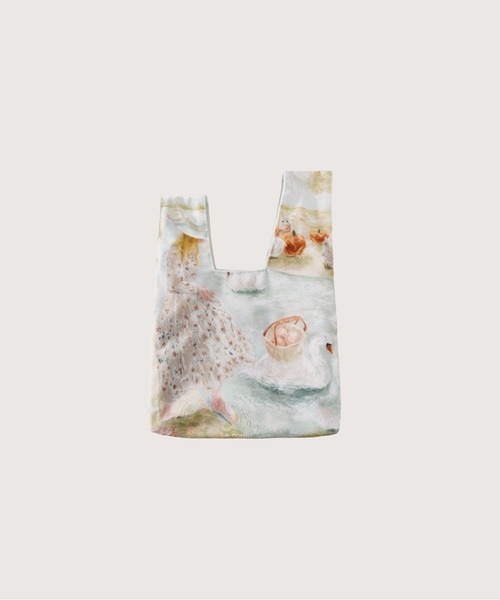 LA POMME petit(ラポミ・プチ)の「LA POMME petit Velvet Stroke Wrist Bag(ハンドバッグ・レディース・ピンク/ブルー・FREE)」の1枚目の写真
