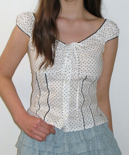 CRANK（クランク）の「CRANK／レースカンカンスカートパンツ（スカート・レディース・ホワイト/ミント/ブラック・FREE）」の14枚目の写真