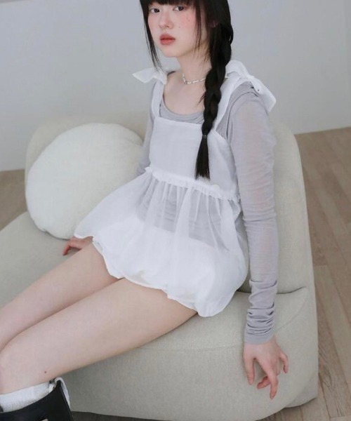 UGLY SHADOW(アグリーシャドウ)の「【Uglyshadow】PUMPKIN SKIRT PANTS / 【アグリーシャドウ】パンプキンスカートパンツ(その他パンツ・レディース・ホワイト/ブラック・S/M)」の11枚目の写真