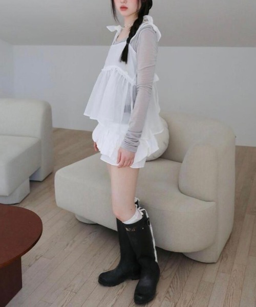 UGLY SHADOW(アグリーシャドウ)の「【Uglyshadow】PUMPKIN SKIRT PANTS / 【アグリーシャドウ】パンプキンスカートパンツ(その他パンツ・レディース・ホワイト/ブラック・S/M)」の9枚目の写真