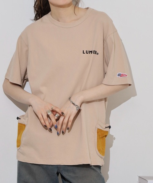 LUMBER(ランバー)の「ポケットTシャツ(Tシャツ/カットソー・メンズ・ナチュラル・M/L/XL)」の1枚目の写真