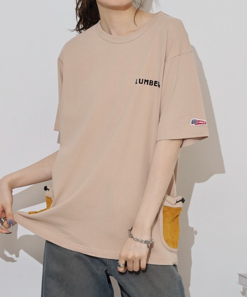 LUMBER(ランバー)の「ポケットTシャツ(Tシャツ/カットソー・メンズ・ナチュラル・M/L/XL)」の8枚目の写真