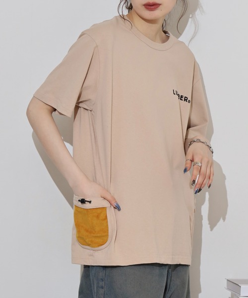 LUMBER(ランバー)の「ポケットTシャツ(Tシャツ/カットソー・メンズ・ナチュラル・M/L/XL)」の6枚目の写真