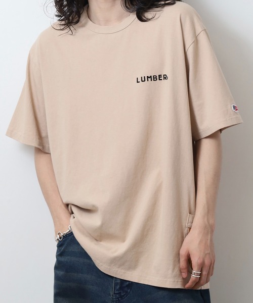 LUMBER(ランバー)の「ポケットTシャツ(Tシャツ/カットソー・メンズ・ナチュラル・M/L/XL)」の2枚目の写真