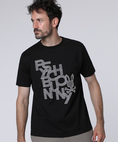 Psycho Bunny（サイコバニー）の「ラバーラインロゴ Tシャツ（Tシャツ/カットソー・メンズ・カーキ/ブラック/ホワイト・SMALL/MEDIUM/LARGE/X-LARGE）」の3枚目の写真