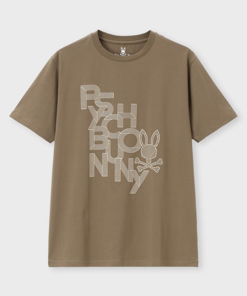 Psycho Bunny（サイコバニー）の「ラバーラインロゴ Tシャツ（Tシャツ/カットソー・メンズ・カーキ/ブラック/ホワイト・SMALL/MEDIUM/LARGE/X-LARGE）」の8枚目の写真