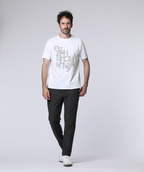 Psycho Bunny（サイコバニー）の「ラバーラインロゴ Tシャツ（Tシャツ/カットソー・メンズ・カーキ/ブラック/ホワイト・SMALL/MEDIUM/LARGE/X-LARGE）」の11枚目の写真
