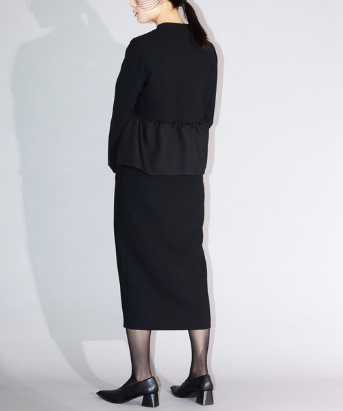 Ranerrh(ラネリ)の「ペプラムデザインフォーマルワンピース【喪服・礼服】【入卒式・結婚式】【正喪服】【春秋冬用】【入学式・卒業式】(ワンピース・レディース・ブラック・38/36/40)」の14枚目の写真