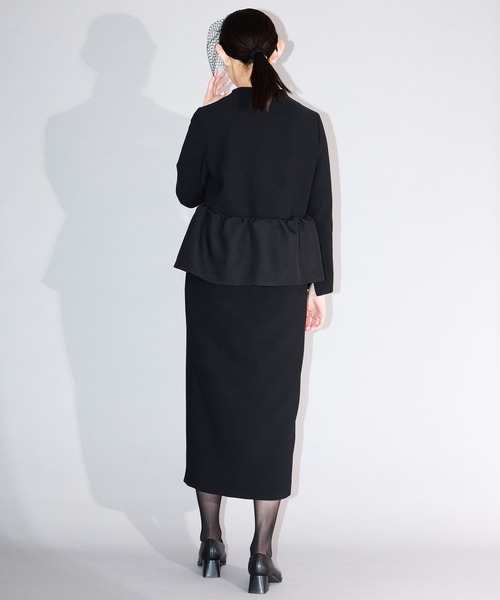 Ranerrh(ラネリ)の「ペプラムデザインフォーマルワンピース【喪服・礼服】【入卒式・結婚式】【正喪服】【春秋冬用】【入学式・卒業式】(ワンピース・レディース・ブラック・38/36/40)」の15枚目の写真