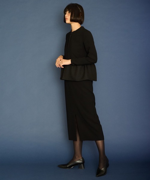 Ranerrh(ラネリ)の「ペプラムデザインフォーマルワンピース【喪服・礼服】【入卒式・結婚式】【正喪服】【春秋冬用】【入学式・卒業式】(ワンピース・レディース・ブラック・38/36/40)」の20枚目の写真
