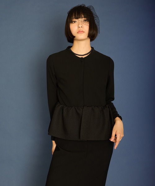 Ranerrh(ラネリ)の「ペプラムデザインフォーマルワンピース【喪服・礼服】【入卒式・結婚式】【正喪服】【春秋冬用】【入学式・卒業式】(ワンピース・レディース・ブラック・38/36/40)」の22枚目の写真