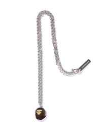 A BATHING APE ネックレス HEAD CRYSTAL STONE NECKLACE M