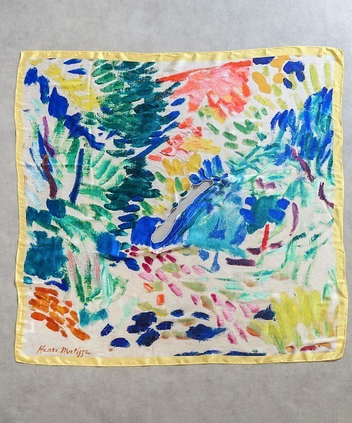 10mois（ディモワ）の「【マティス×10mois(ディモワ)】アンリ・マティス ナーシングスカーフ コリウールの風景 / 授乳ケープ（授乳ケープ/授乳クッション・レディース・マルチ・ONESIZE）」の4枚目の写真