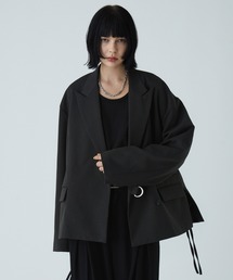 VELNUS（ベルナス）の「【VELNUS】 Multi-mode gimmick Tielocken short tailored jacket/マルチモードギミック タイロッケンショートテーラードジャケット（テーラードジャケット）」