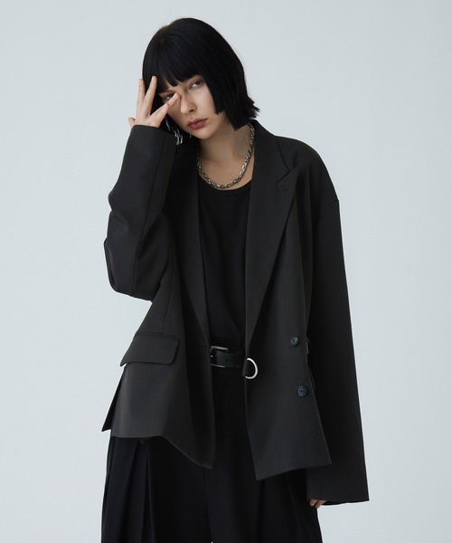 VELNUS（ベルナス）の「【VELNUS】 Multi-mode gimmick Tielocken short tailored jacket/マルチモードギミック タイロッケンショートテーラードジャケット（テーラードジャケット・メンズ・ブラック/チャコールグレー・S/M/L）」の6枚目の写真