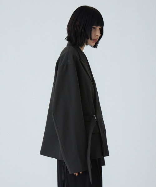 VELNUS（ベルナス）の「【VELNUS】 Multi-mode gimmick Tielocken short tailored jacket/マルチモードギミック タイロッケンショートテーラードジャケット（テーラードジャケット・メンズ・ブラック/チャコールグレー・S/M/L）」の11枚目の写真