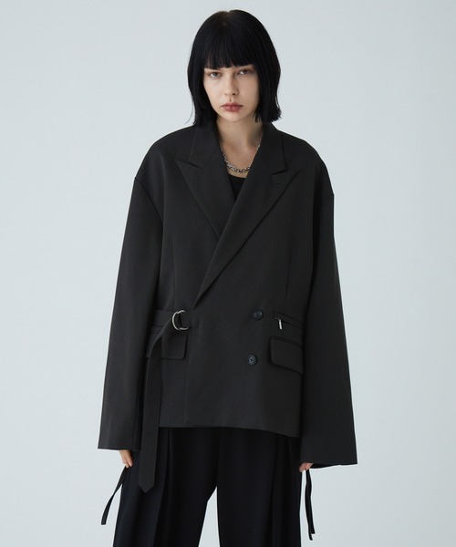 ジャケット・アウター middle tailored jacket VELNUS】 Multi-mode gimmick Tielocken short tailored jacket/マルチ