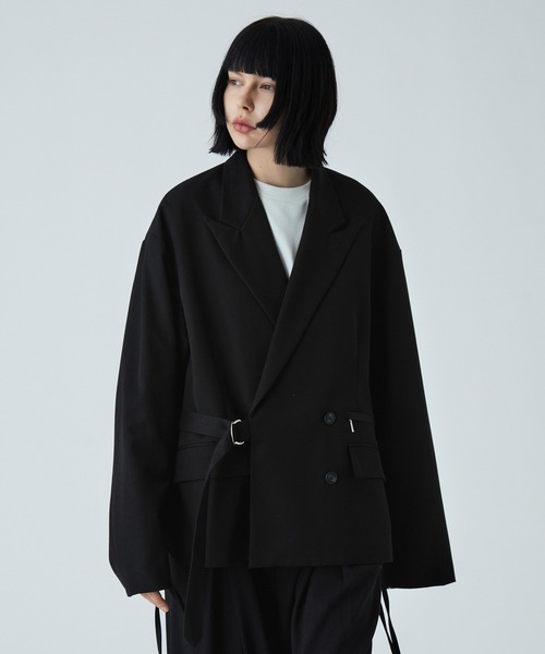 VELNUS】 Multi-mode gimmick Tielocken short tailored jacket/マルチ