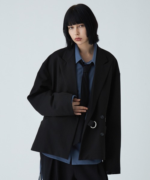 VELNUS】 Multi-mode gimmick Tielocken short tailored jacket/マルチ