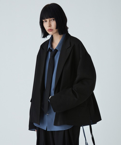VELNUS】 Multi-mode gimmick Tielocken short tailored jacket/マルチ