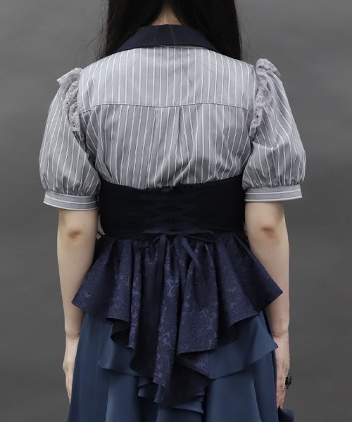 axes アクシーズ 紺色 ベスト ジャカードホルターベスト ジャカードホルターベスト（ベスト）｜axes femme POETIQUE