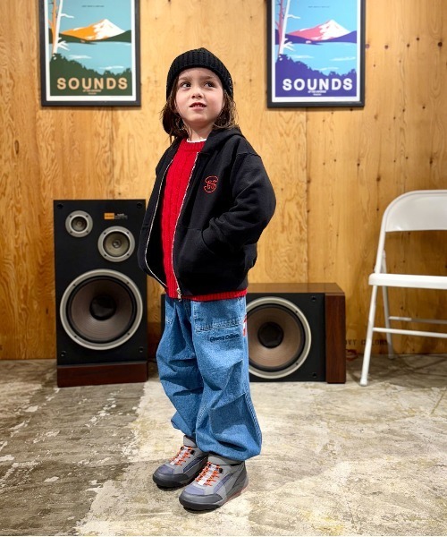 GROOVY COLORS（グルービーカラーズ）の「8oz Denim APPLE GRVY Pants（デニムパンツ・キッズ・ブルー・145/135）」の5枚目の写真