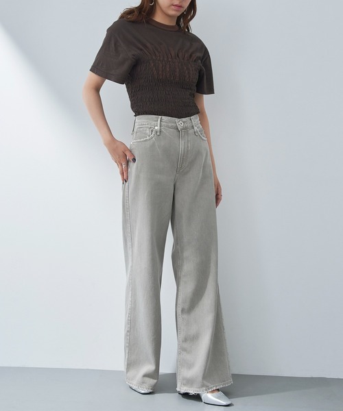 upperhights(アッパーハイツ)の「【upper hights】THE LAUREN(デニムパンツ・レディース・ダークブルー/ブルー/グレー/グレイッシュベージュ/インディゴブルー・25inch/22inch/23inch/24inch)」の16枚目の写真