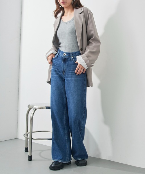 upperhights(アッパーハイツ)の「【upper hights】THE LAUREN(デニムパンツ・レディース・ダークブルー/ブルー/グレー/グレイッシュベージュ/インディゴブルー・25inch/22inch/23inch/24inch)」の21枚目の写真
