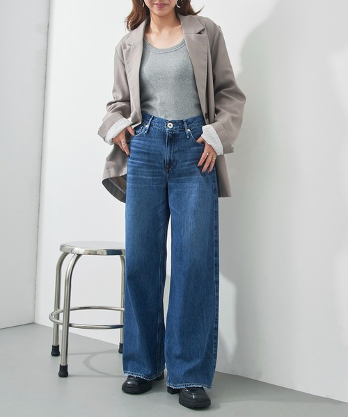 upperhights(アッパーハイツ)の「【upper hights】THE LAUREN(デニムパンツ・レディース・ダークブルー/ブルー/グレー/グレイッシュベージュ/インディゴブルー・25inch/22inch/23inch/24inch)」の22枚目の写真