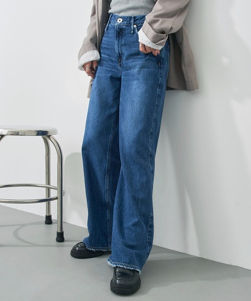 upperhights(アッパーハイツ)の「【upper hights】THE LAUREN(デニムパンツ・レディース・ダークブルー/ブルー/グレー/グレイッシュベージュ/インディゴブルー・25inch/22inch/23inch/24inch)」の18枚目の写真