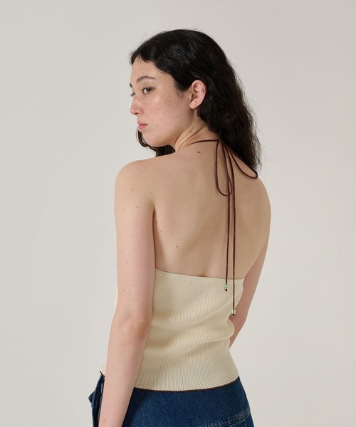 トップス Tina ribbon tops ANDMARY】Tina ribbon tops