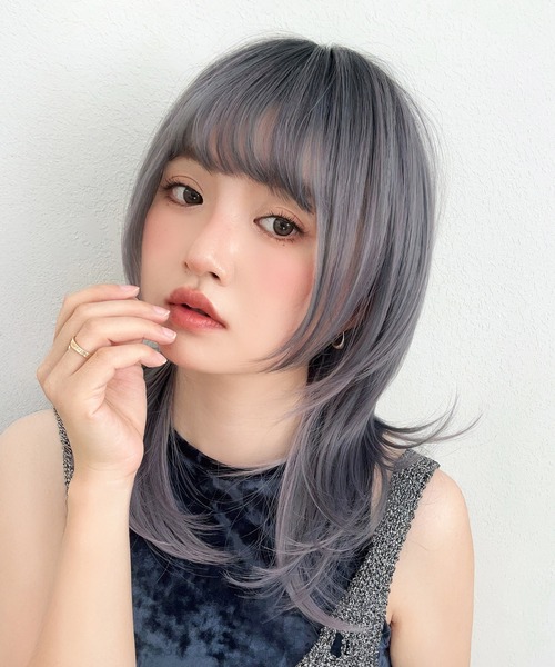 Brightlele(ブライトララ)の「「 ミアハッシュカット 」 ウィッグ 自然 ミディアム ウルフ セミロング 韓国(ウィッグ・レディース・その他6/その他4/その他2/その他3/その他5/その他1・フリー)」の3枚目の写真