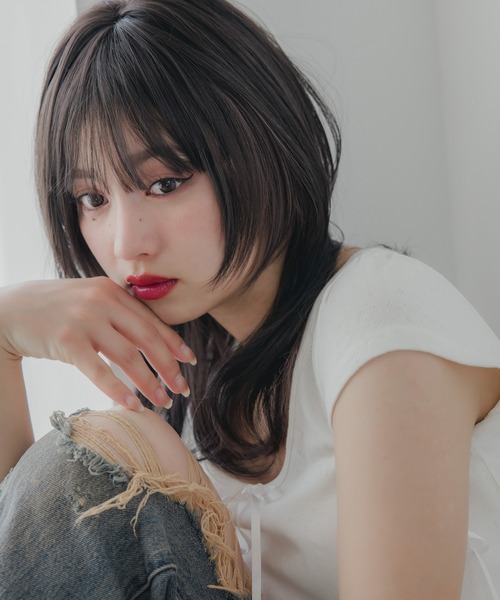 Brightlele(ブライトララ)の「「 ミアハッシュカット 」 ウィッグ 自然 ミディアム ウルフ セミロング 韓国(ウィッグ・レディース・その他6/その他4/その他2/その他3/その他5/その他1・フリー)」の7枚目の写真