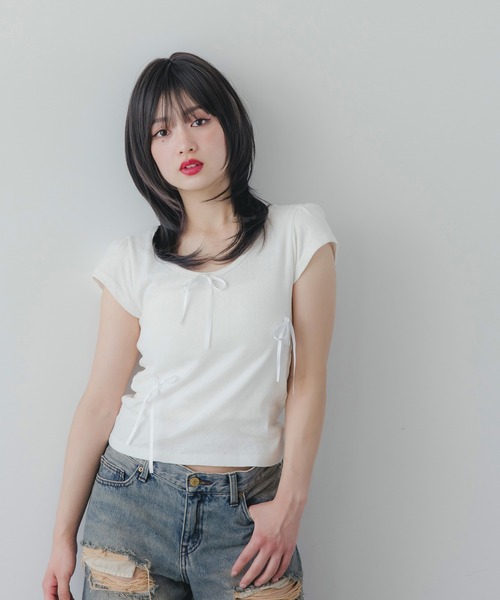 Brightlele(ブライトララ)の「「 ミアハッシュカット 」 ウィッグ 自然 ミディアム ウルフ セミロング 韓国(ウィッグ・レディース・その他6/その他4/その他2/その他3/その他5/その他1・フリー)」の8枚目の写真