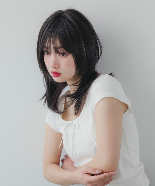 Brightlele(ブライトララ)の「「 ミアハッシュカット 」 ウィッグ 自然 ミディアム ウルフ セミロング 韓国(ウィッグ・レディース・その他6/その他4/その他2/その他3/その他5/その他1・フリー)」の10枚目の写真