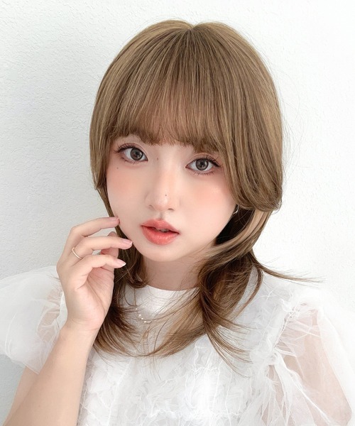 Brightlele(ブライトララ)の「「 ミアハッシュカット 」 ウィッグ 自然 ミディアム ウルフ セミロング 韓国(ウィッグ・レディース・その他6/その他4/その他2/その他3/その他5/その他1・フリー)」の22枚目の写真