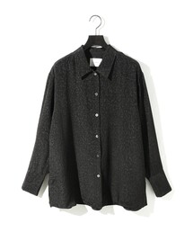 MIDIUMISOLID for Ladies リラックスジャカードシャツ