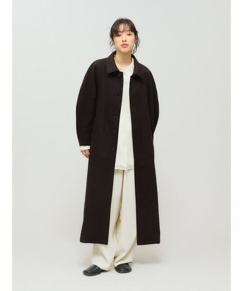 MIDIUMISOLID(ミディウミソリッド)の「MIDIUMISOLID for Ladies リラックスジャカードシャツ(シャツ/ブラウス・レディース・ブラック/アイボリー・FREE)」の15枚目の写真