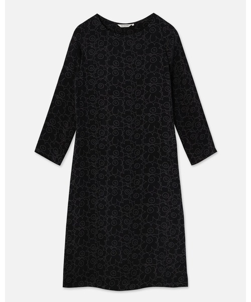 marimekko(マリメッコ)の「Tyvari Piirto Unikko / dress(ワンピース・レディース・ブラック・34/40/36/38/32)」の6枚目の写真
