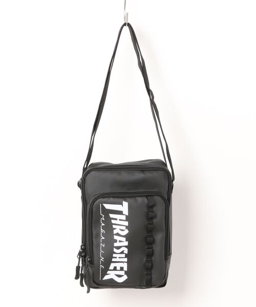THRASHER（スラッシャー）の「THRASHER タテ型ミニショルダー 斜め掛けショルダーバッグ(ST)（ショルダーバッグ・メンズ・White/Black・FREE）」の2枚目の写真
