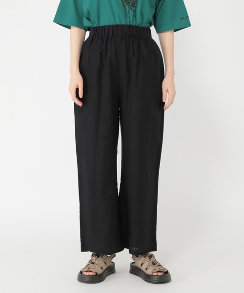 MAXMARA STUDIO アウトレット●GARYリネン混ストレートパンツ MAXMARA STUDIO アウトレット○GARYリネン混ストレートパンツ