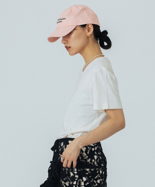 ROSE BUD(ローズバッド)の「BASIC S/S TEE(Tシャツ/カットソー・レディース・ホワイト/ブラウン/ブラック・ONE SIZE)」の4枚目の写真