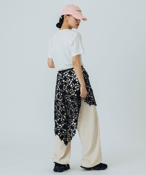 ROSE BUD(ローズバッド)の「BASIC S/S TEE(Tシャツ/カットソー・レディース・ホワイト/ブラウン/ブラック・ONE SIZE)」の9枚目の写真