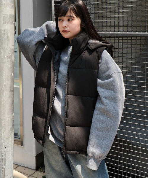 WEGO/【25年秋冬新作】2WAYパファーベスト（ダウンベスト）｜WEGO