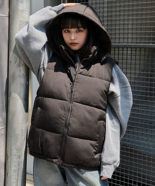 いちご2点新品/ドラッグストアーズ/ダウンベスト/リバーシブル/F いちご2点新品/ドラッグストアーズ/ダウンベスト/リバーシブル/F WEGO